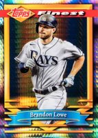 2021 Topps Finest Flashbacks #60 Brandon Lowe Refractor Baseball Card
