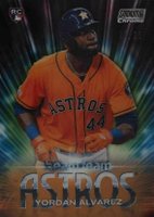 2020 Stadium Club Chrome Beam Team #BT13 Yordan Alvarez Orange Refractor Baseball Card