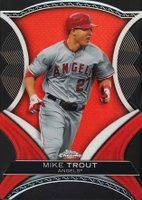 2012 Topps Chrome Dynamic Die Cuts #DD-MT Mike Trout Baseball Card