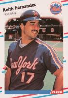 1988 Fleer Glossy #136 Keith Hernandez Baseball Card
