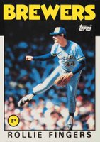 1986 Topps Tiffany #185 Rollie Fingers Baseball Card