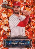 2024 Topps Chrome Sapphire Sapphire Selections #SS11 Bryce Harper Orange Baseball Card