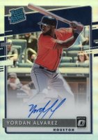 2020 Panini Donruss Optic Rated Rookies Signatures #RRSYA Yordan Alvarez Holo Baseball Card