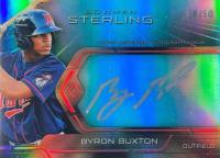 2013 Bowman Sterling Blue Sapphire Signings #BSSBB Byron Buxton Baseball Card