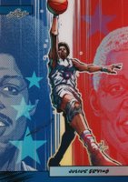 2024 Leaf Web Exclusives #22 Julius Erving Anime Nation Series 2-Blue Basketball Card