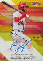 2017 Bowman's Best Best of 2017 Autograph #B17BH Bryce Harper Gold Refractor Baseball Card