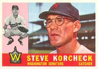 1960 Topps #56 Steve Korcheck Baseball Card