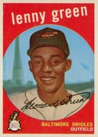 1959 Topps #209 Lenny Green Baseball Card