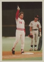 1986 Topps Pete Rose Set #81 Pete Rose Batting Practice Baseball Card
