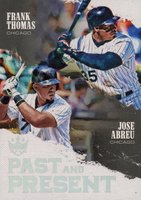 2018 Panini Diamond Kings Past & Present #PP6 Frank Thomas/Jose Abreu Baseball Card