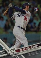2017 Topps Update #US50 Cody Bellinger Swinging-Rainbow Foil Baseball Card