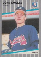 1989 Fleer #602 John Smoltz Baseball Card