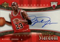 2005 Upper Deck Trilogy Signs of Stardom #SS-MJ Michael Jordan Basketball Card