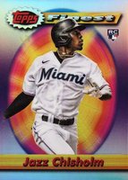 2021 Topps Finest Flashbacks #160 Jazz Chisholm Refractor Baseball Card