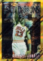 1996 Finest #291 Michael Jordan Refractor w/Coating Basketball Card