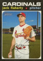 2020 Topps Heritage #261 Jack Flaherty Flip Stock Baseball Card