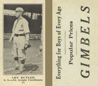 1916 Gimbels #23 Art Butler Baseball Card