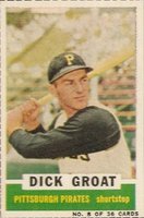 1961 Bazooka #8 Dick Groat Baseball Card