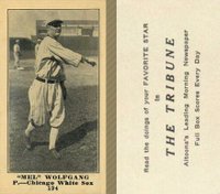 1916 Altoona Tribune #194 Mel Wolfgang Baseball Card