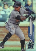 2020 Topps Chrome #170 Isan Diaz Refractor Baseball Card