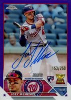 2023 Topps Chrome Rookie Autograph #RAJM Joey Meneses Purple Baseball Card