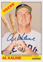 2015 Topps Heritage Real One Autographs #AK Al Kaline Holding Two Bats Baseball Card