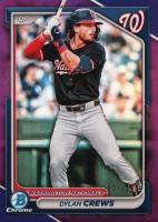 2024 Bowman Draft #BDC125 Dylan Crews Chrome-Purple Refractor Baseball Card
