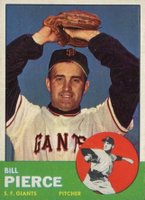 1963 Topps #50 Bill Pierce Baseball Card