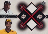 2001 SPx Winning Materials Jersey Combos #TG-DW Dave Winfield/Tony Gwynn Baseball Card