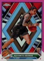 2023 Topps Chrome #153 Keyonte George Pink Refractor Basketball Card