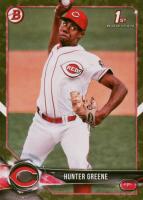 2018 Bowman Paper Prospects #BP48 Hunter Greene Camo Baseball Card