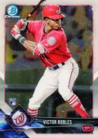 2018 Bowman Chrome #52 Victor Robles Batting Baseball Card