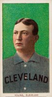 1909 White Borders Old Mill #523 Cy Young Portrait Baseball Card