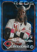 2024 Topps Chrome Sapphire #141 Elly de La Cruz SP Baseball Card