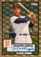 2021 Topps Chrome Platinum Anniversary Autographs #OC Orlando Cepeda Superfractor 1/1 Baseball Card