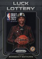 2022 Panini Prizm Luck of the Lottery #8 Bennedict Mathurin Basketball Card