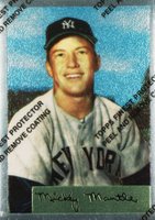 1996 Topps Mantle Finest #4 1954 Bowman Reprint w/Coating Baseball Card