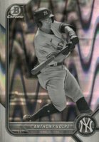 2022 Bowman Draft #BDC68 Anthony Volpe Chrome-Black & White Raywave Refractor Baseball Card