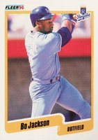 1990 Fleer #110 Bo Jackson Baseball Card