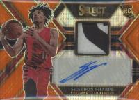 2022 Panini Select Rookie Jersey Autographs #RJASHS Shaedon Sharpe Neon Orange Pulsar Fotl Basketball Card
