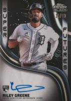 2023 Topps Chrome Black Super Futures Autograph #RG Riley Greene Baseball Card