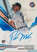 2024 Topps Pristine Pristine Autographs #PAPM Parker Meadows Blue Pristine Baseball Card