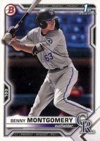 2021 Bowman Draft #BD84 Benny Montgomery Baseball Card