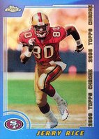 2000 Topps Chrome #45 Jerry Rice Refractor Football Card