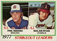 1978 Topps #206 1977 Strikeout Leaders Baseball Card