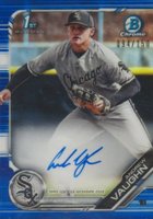2019 Bowman Draft Chrome Draft Picks Autograph #CDAAV Andrew Vaughn Blue Refractor Baseball Card
