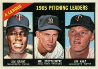 1966 Topps #224 A.L. Pitching Leaders Baseball Card