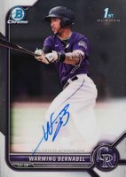 2022 Bowman Chrome Prospect Autographs #CPAWB Warming Bernabel Baseball Card