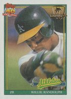 1991 Topps Desert Shield #525 Willie Randolph Baseball Card