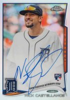 2014 Topps Chrome #4 Nick Castellanos Autograph-Refractor Baseball Card